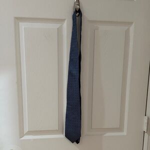 Kenneth Cole Navy Checkered Tie